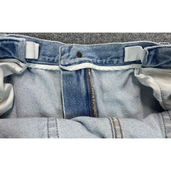 LL Bean Jeans Mens 42x29 Blue Comfort Waist Elastic Light Wash 100% Cotton Denim - Picture 4 of 9